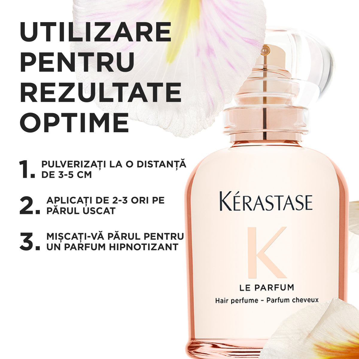 Kérastase Gloss Absolu Le Parfum – Parfum de păr rafinat, cu note florale și citrice – 30 ml