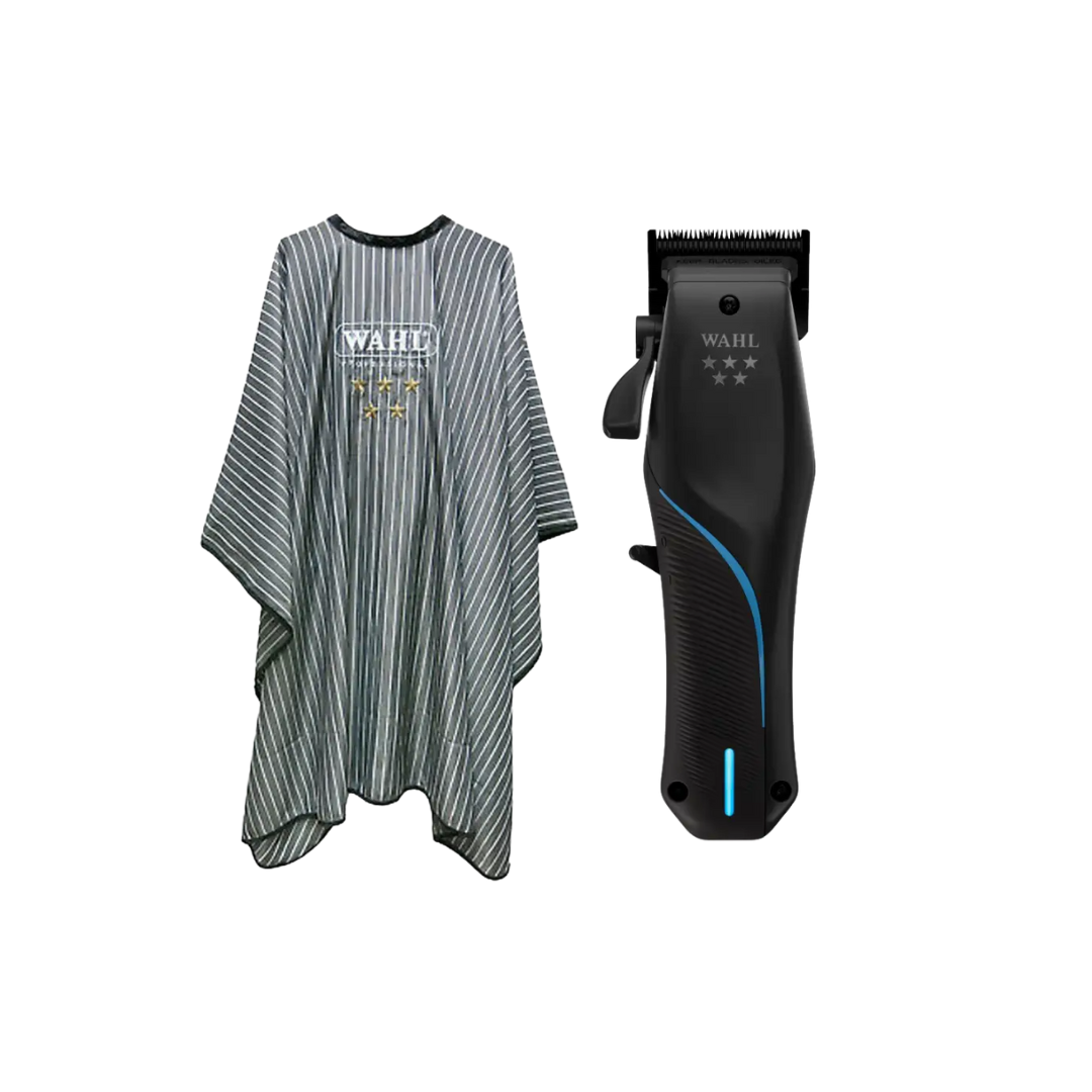 Set Wahl 5-Star Vapor Cordless + Pelerină Profesională: Precizie și Confort în Fiecare Tunsoare