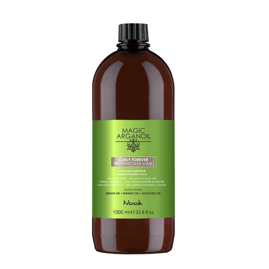 Nook Magic ArganOil Curly Forever Resurrection Mask – Masca Ultra-Regenerantă pentru Păr Creț și Ondulat