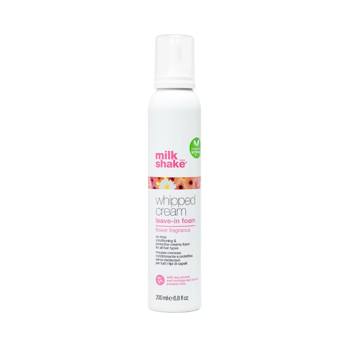 Spumă Leave-in pentru Hidratarea Părului Vopsit, Milk Shake Whipped Cream Flower Fragrance 200ml