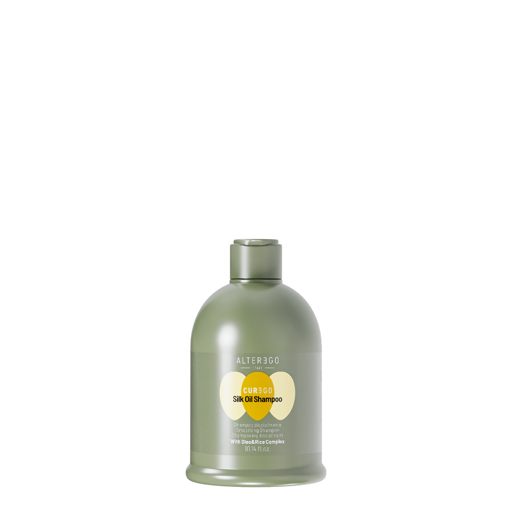 Șampon Iluminator Pentru Părul Rebel Și Indisciplinat AlterEgo CureEgo Silk Oil 950ml