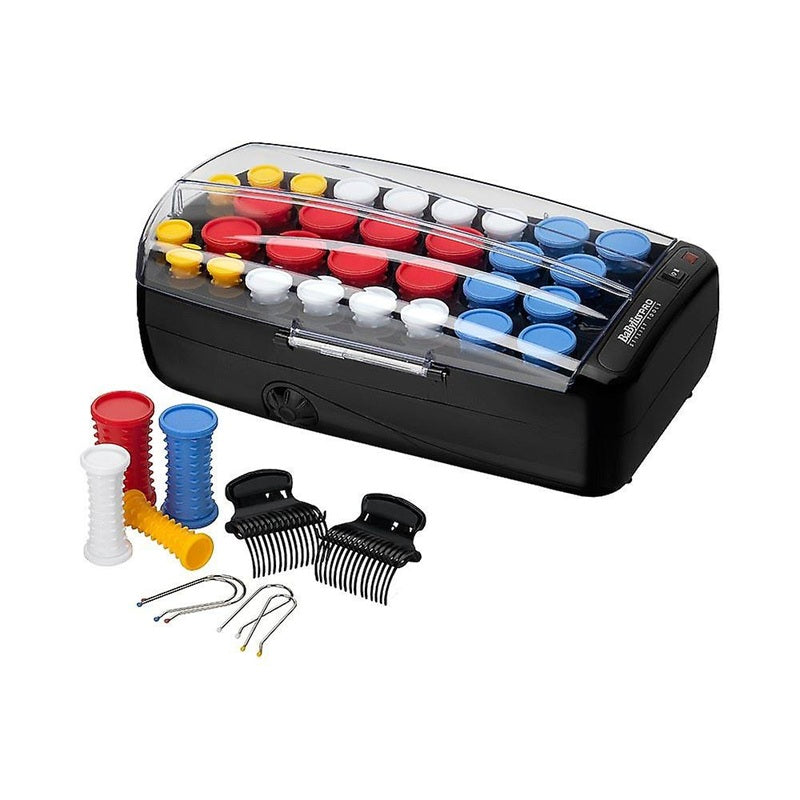Babyliss PRO Rollers Pro Colour – Set Profesional cu 30 Bigudiuri Ceramice Încălzite, 4 Dimensiuni, 2 Trepte de Temperatură RESIGILAT