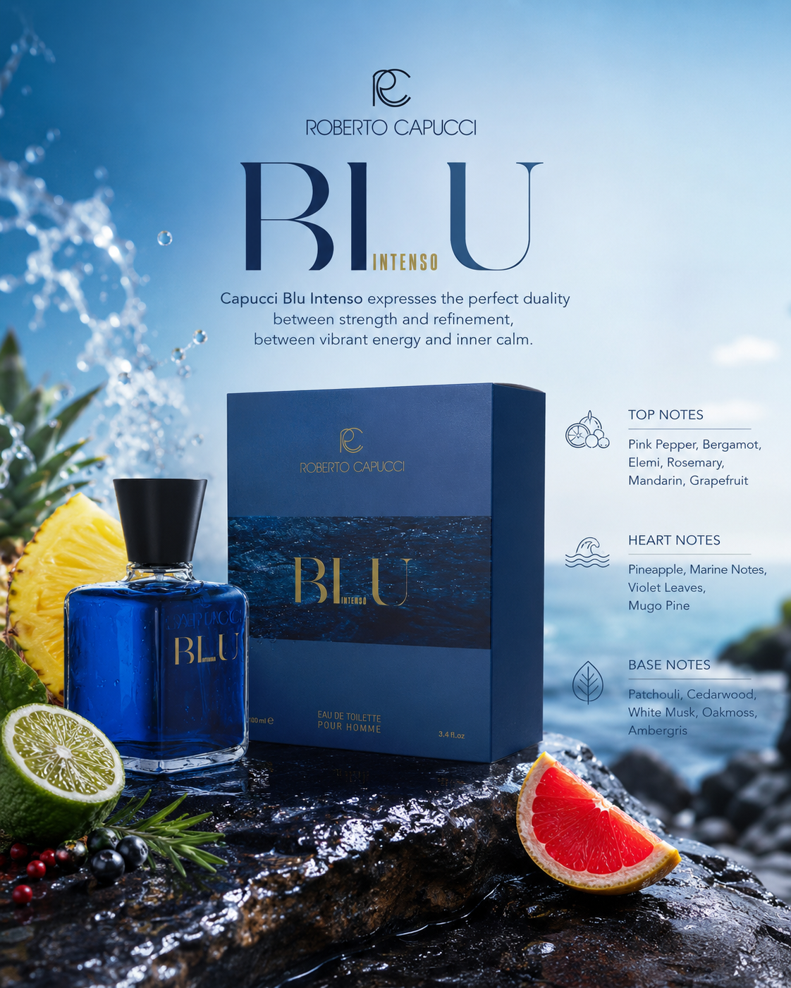 Capucci Blu Intenso Parfum pentru Bărbați EDT 100ml