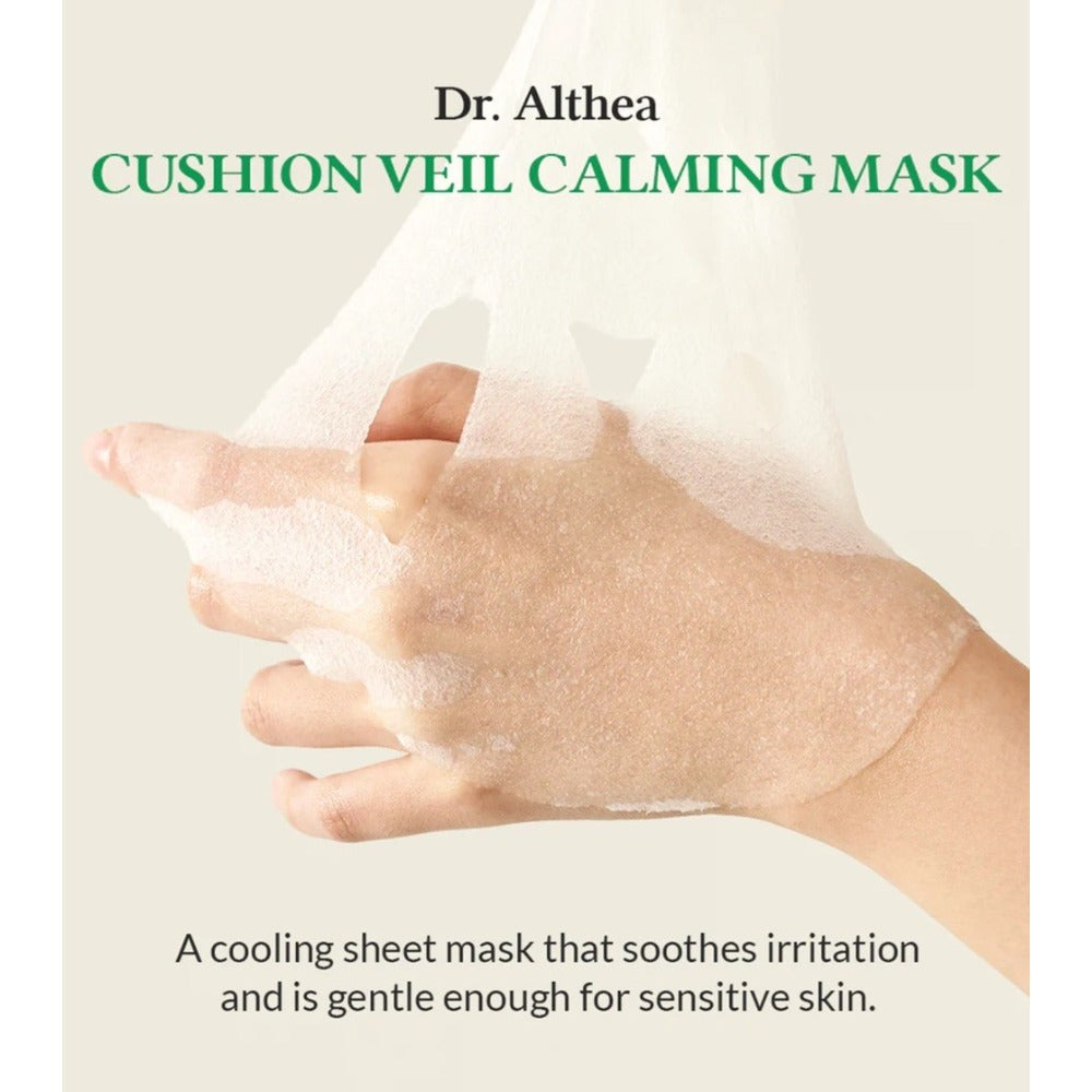 DR. Althea Cushion Veil Calming Mask Mască Tip Șervețel Calmantă și Hidratantă Pentru Ten Sensibil 35g