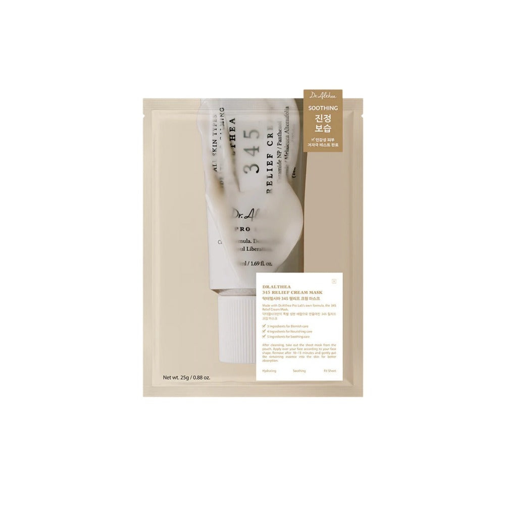 DR. ALTHEA 345 Relief Cream Sheet Mask-Mască Tip Șervețel cu Efect Calmant 25g