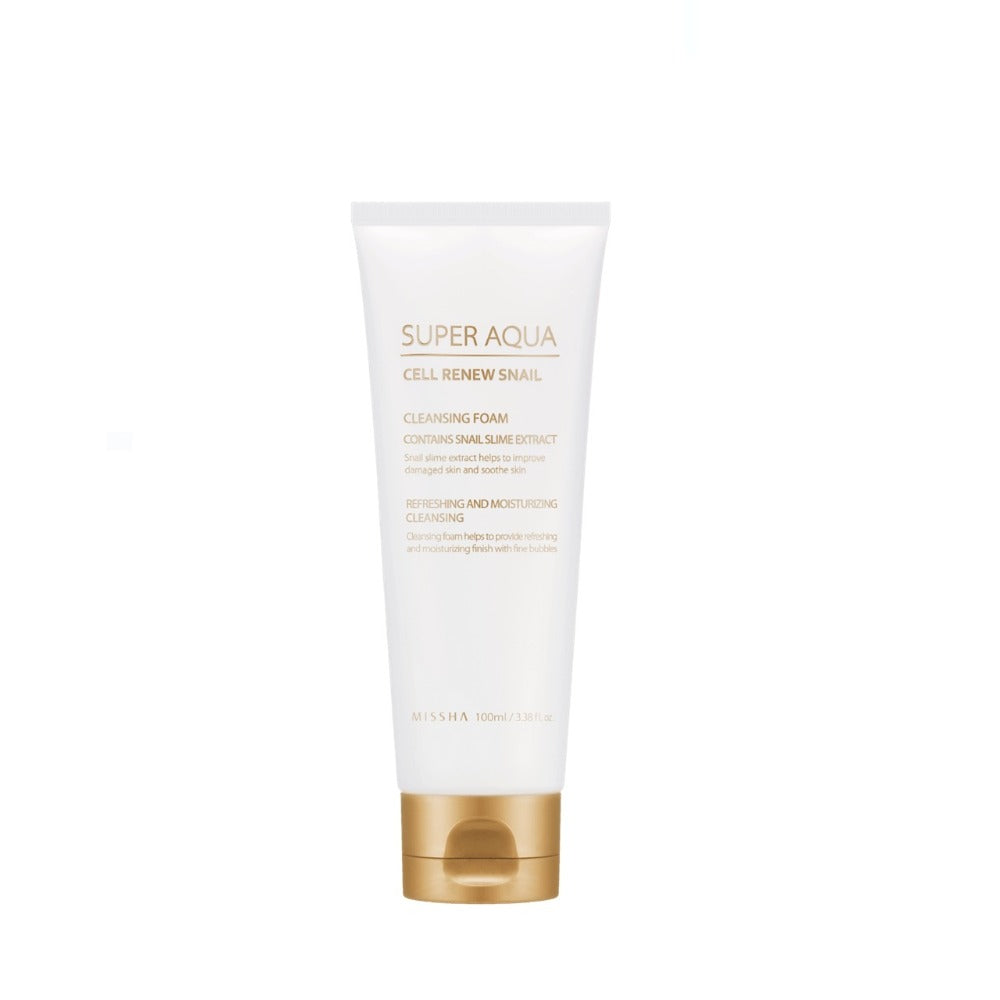 MISSHA Super Aqua Cell Renew Snail Spumă de curățare 100 ml