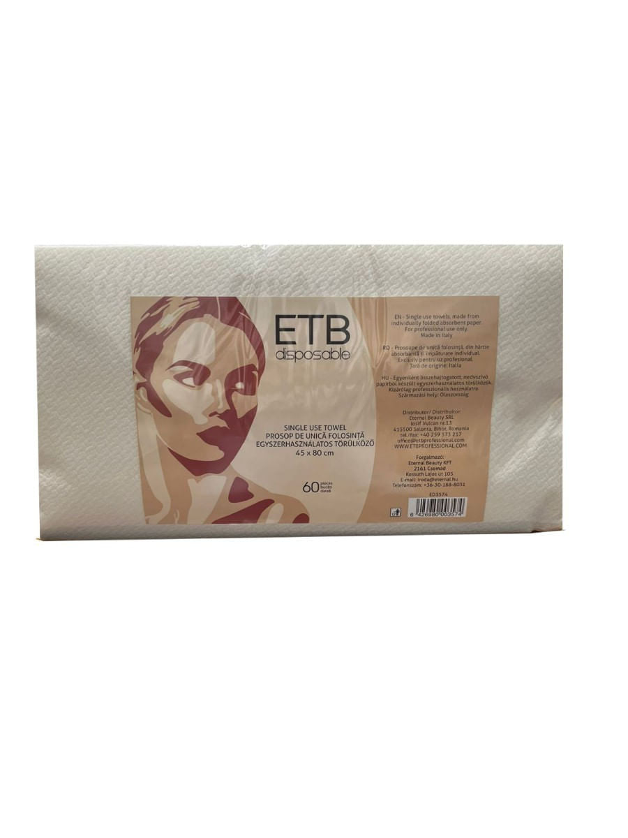 ETB Disposable Prosop De Unică Folosință 45cm x 80cm 60Buc