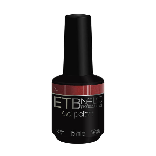 ETB Nails Gel unghii 351 Glossy Red 15ml