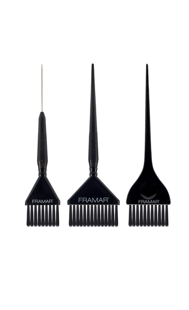 Framar Family Pack Set de pensule de vopsit în negru 3 buc
