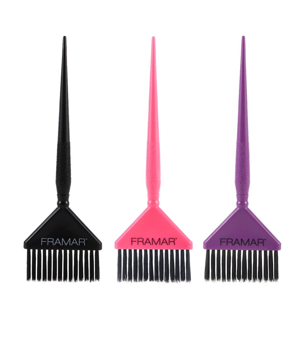 Framar Big Daddy - Set of 3 Extra-Wide Professional Hair Dye Brushes