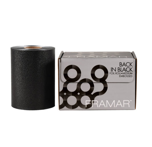 Framar Black - Professional Aluminum Foil Roll for Highlights, 12.7 cm x 97.5 m