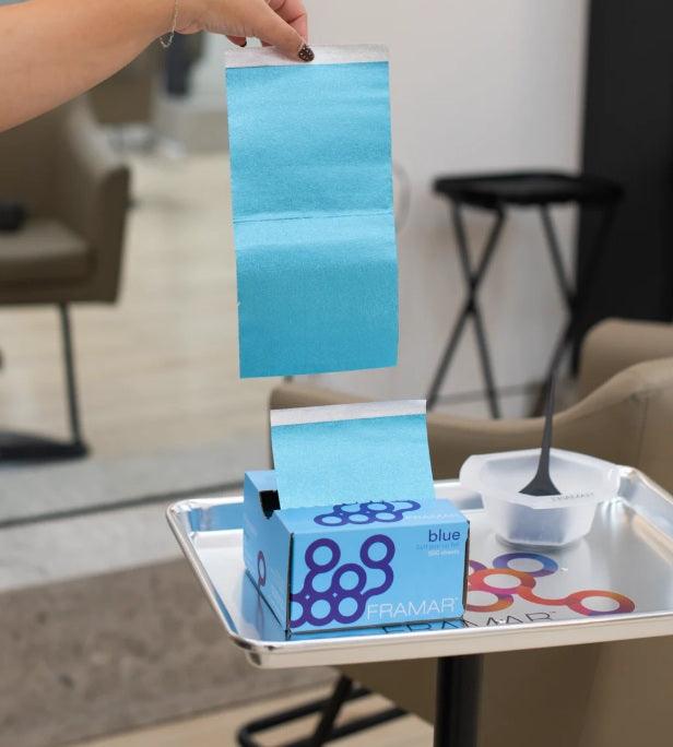 Framar Blue Folii pretăiate embosate albastre 500 buc