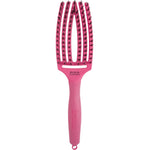 Olivia Garden Fingerbrush Boar & Nylon Hot Pink Perie de descâlcire M