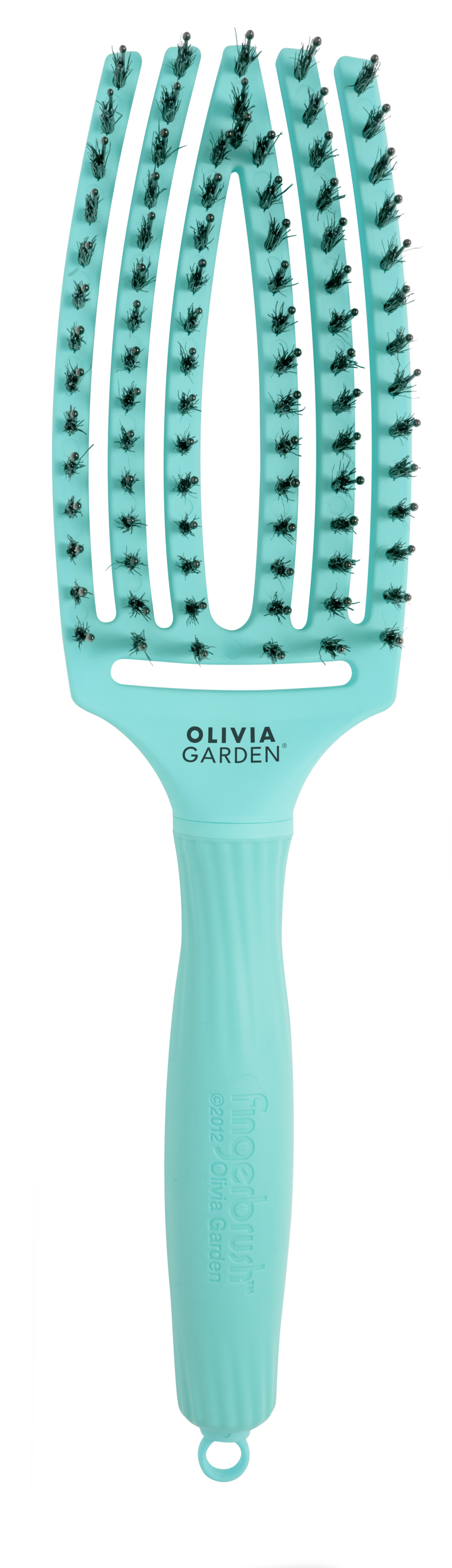 Olivia Garden Fingerbrush Boar & Nylon Mint Perie de descâlcire M