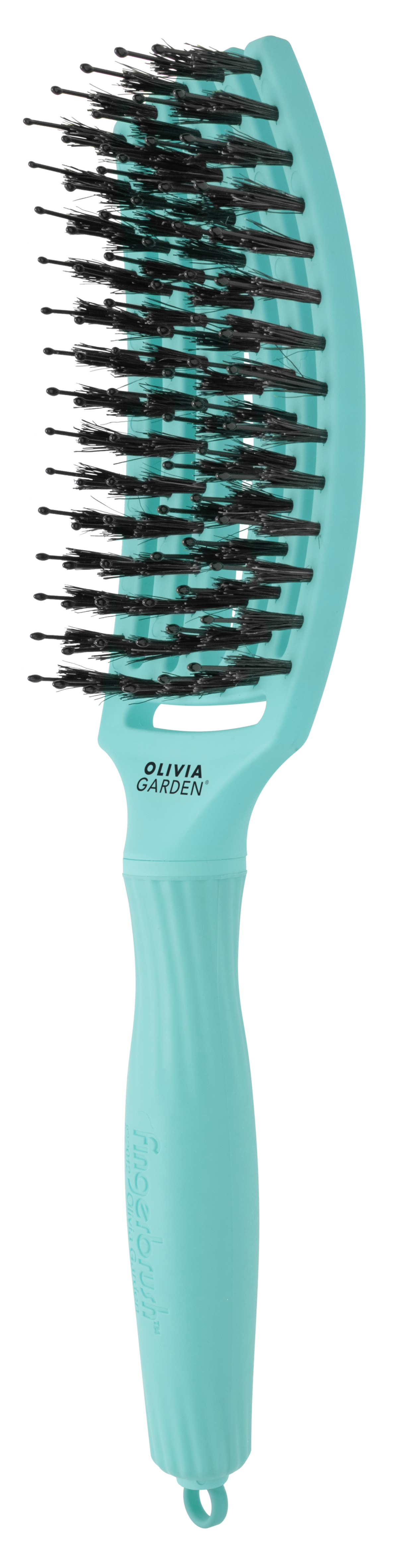 Olivia Garden Fingerbrush Boar & Nylon Mint Perie de descâlcire M