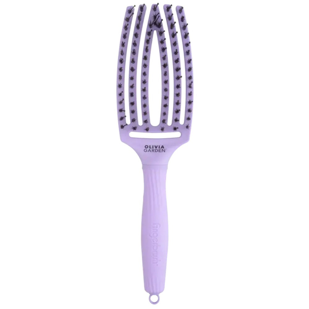 Olivia Garden Fingerbrush Care Iconic Lavender M Perie Profesională pentru Descurcare cu Peri de Mistreț și Nylon