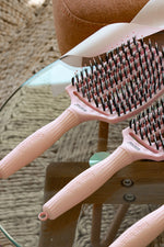 Olivia Garden Fingerbrush Boar & Nylon Pastel Pink Display 12 buc