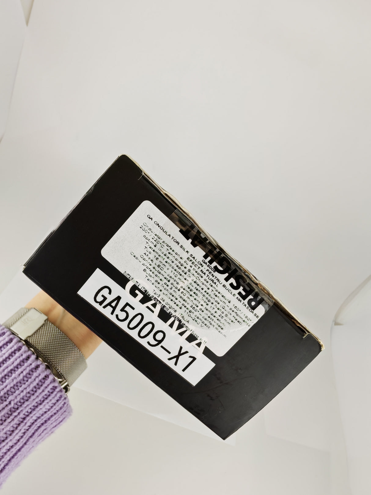 GA.MA Salon Silk Waves Placă de Ondulat cu Plăci Ceramice, Temperatură Reglabilă 160–220°C, Pentru Onduleuri Moi, Strălucitoare și Coafuri cu Volum RESIGILAT