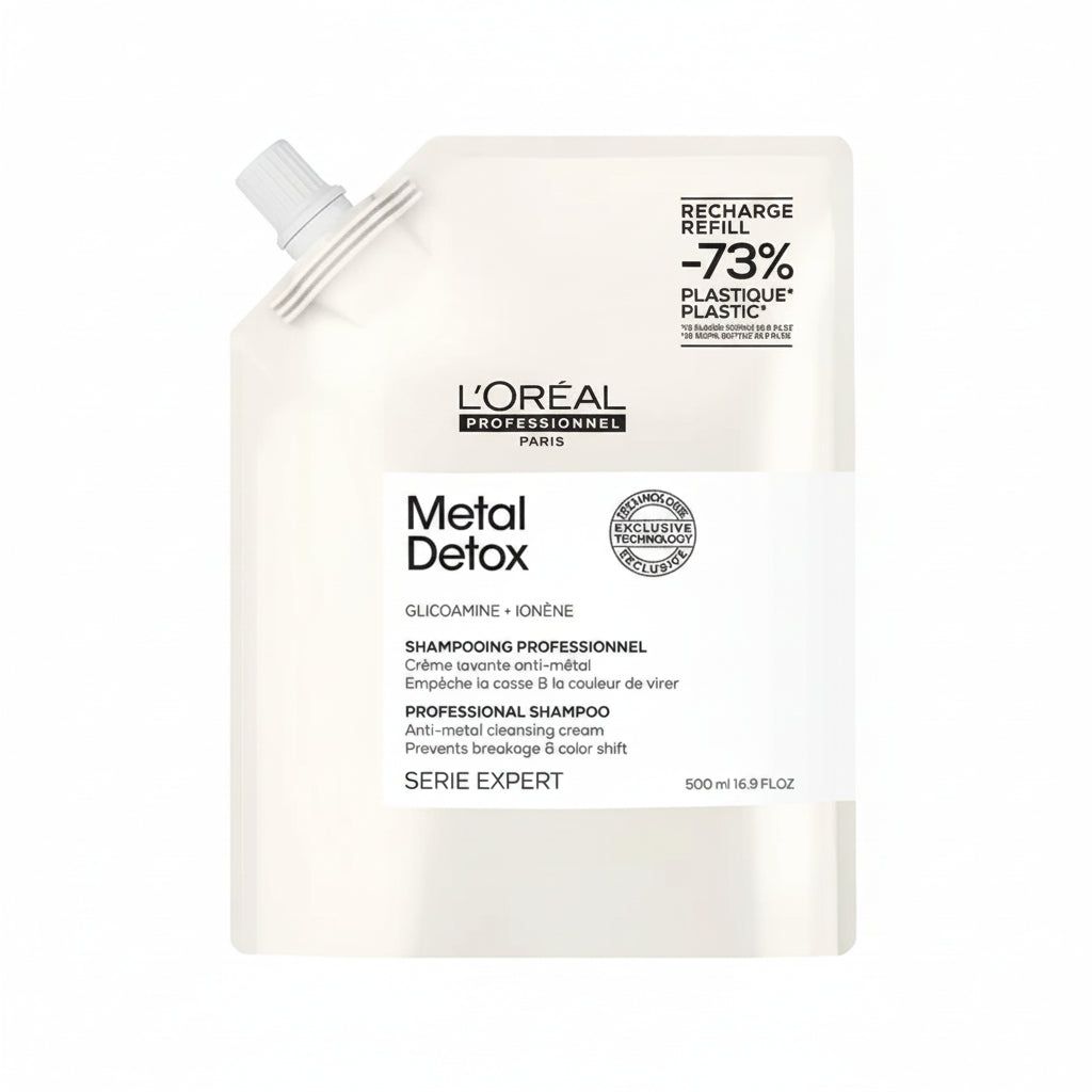 L'Oréal Professionnel Metal Detox Professional Shampoo-Cream – Deep Metal Cleansing, Shine & Protection for Color-Treated Hair