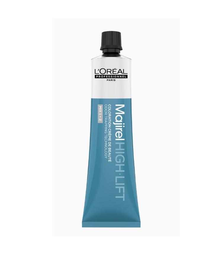 L'Oréal Professionnel Majirel High Lift Ash+ 60ml – Culoare permanentă intensă, cu tehnologie anti-miros și îngrijire avansată pentru păr blond rece perfect