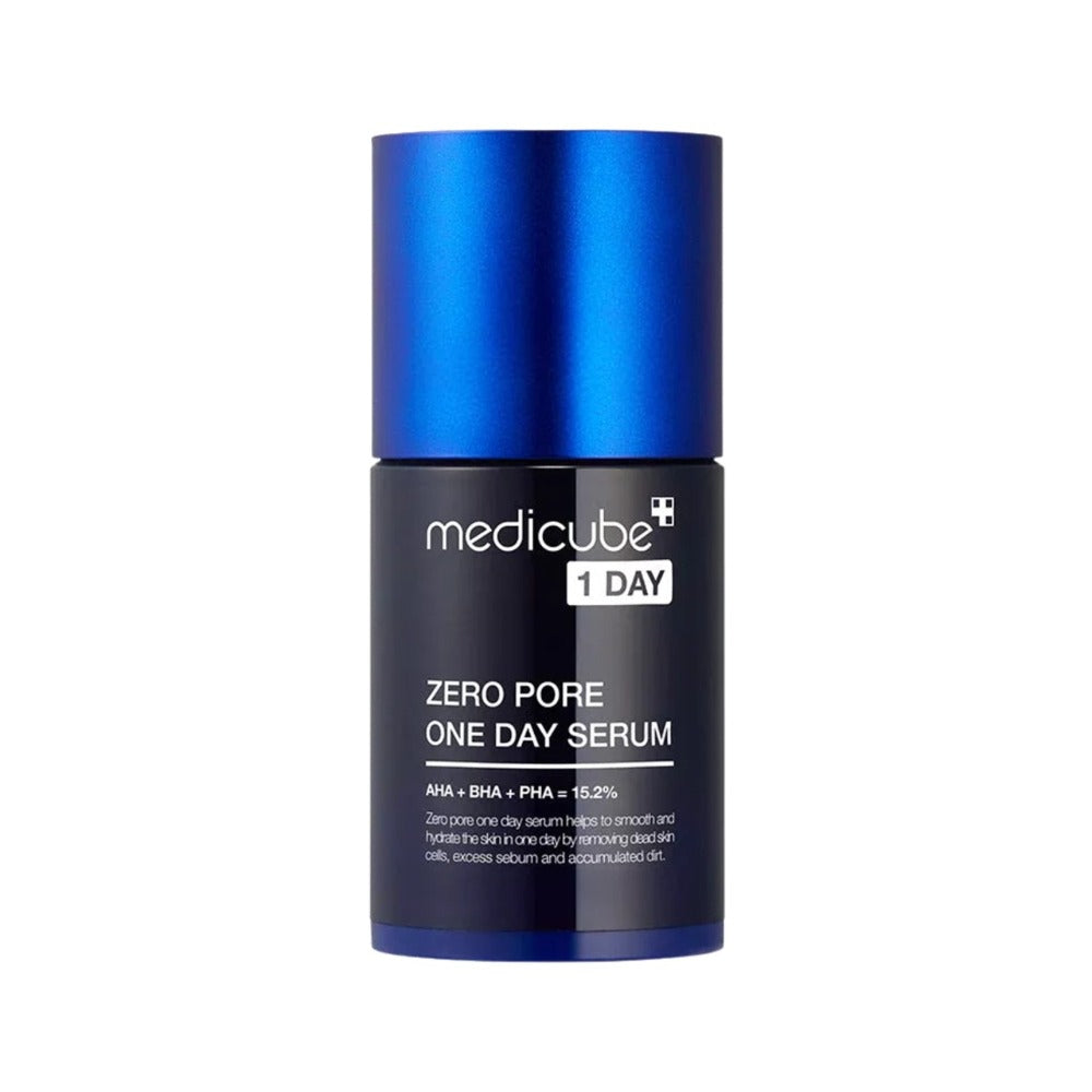 MEDICUBE Zero Pore One Day Serum 30ml – Ser Exfoliant cu 15,2% AHA+BHA+PHA și Niacinamidă pentru Pori Dilatați, Ten Uniform și Controlul Sebumului