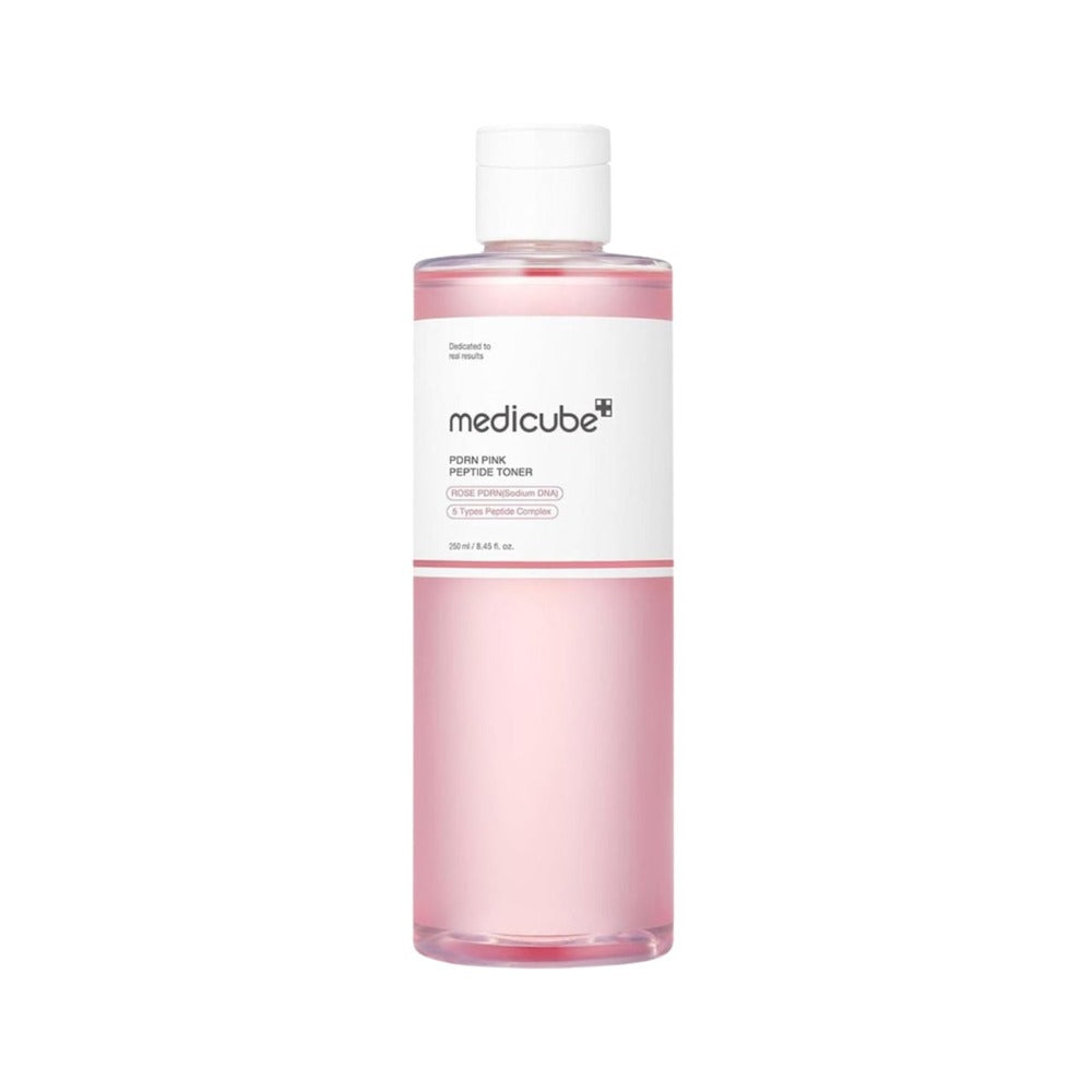 MEDICUBE PDRN Pink Cica Soothing Toner 250ml – Toner Calmant cu PDRN și Centella Asiatica pentru Hidratare, Regenerare și Reducerea Roșeții