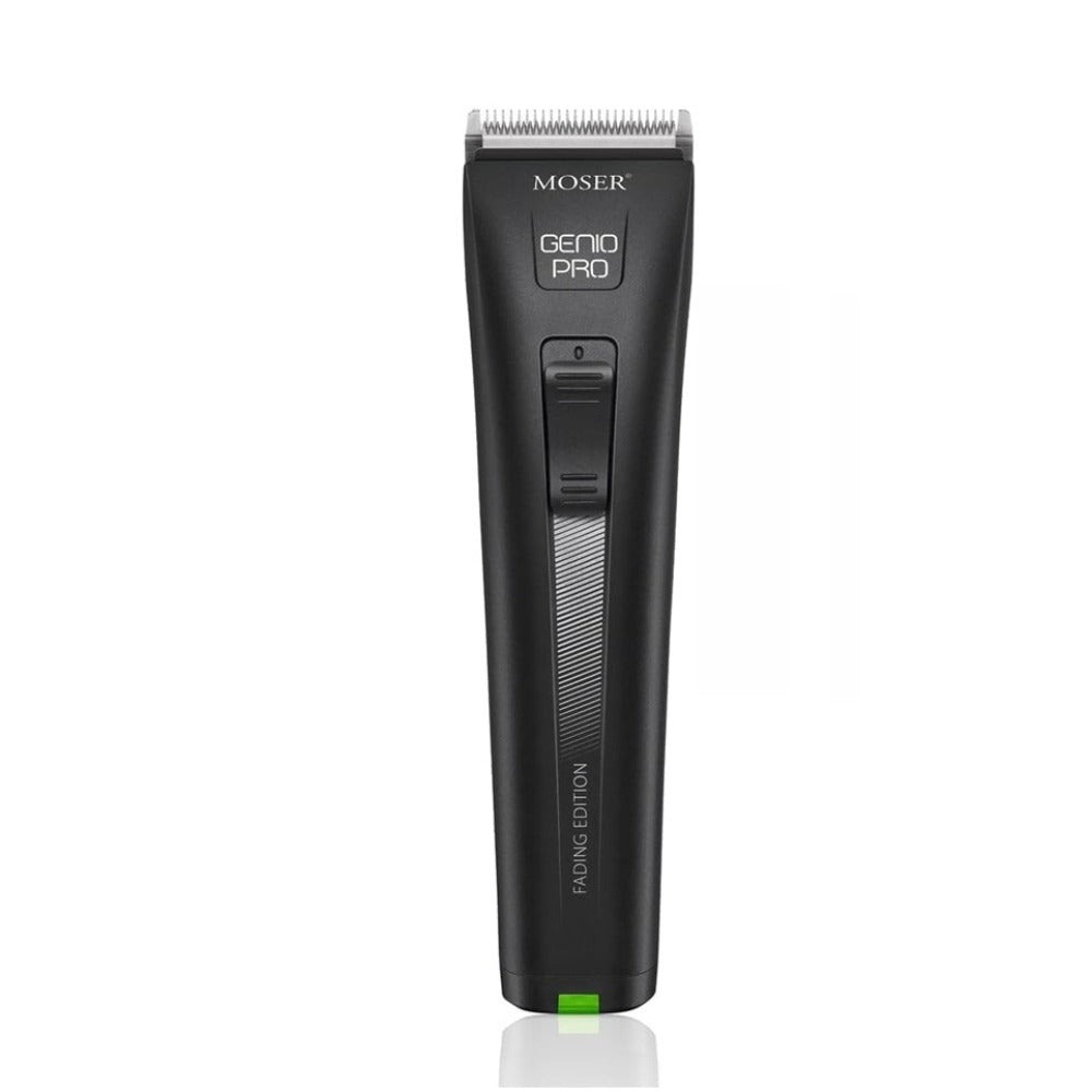 Moser Genio Pro Fading Edition Black – Mașină Profesională de Tuns Fade cu 2 Acumulatori Li-Ion