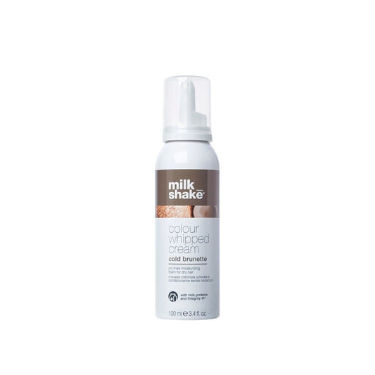 Milk Shake Colour Whipped Cream Brunette 100ml – Spumă Nuanțatoare pentru Păr Șaten și Brunet, Hidratare, Strălucire și Reîmprospătarea Culorii