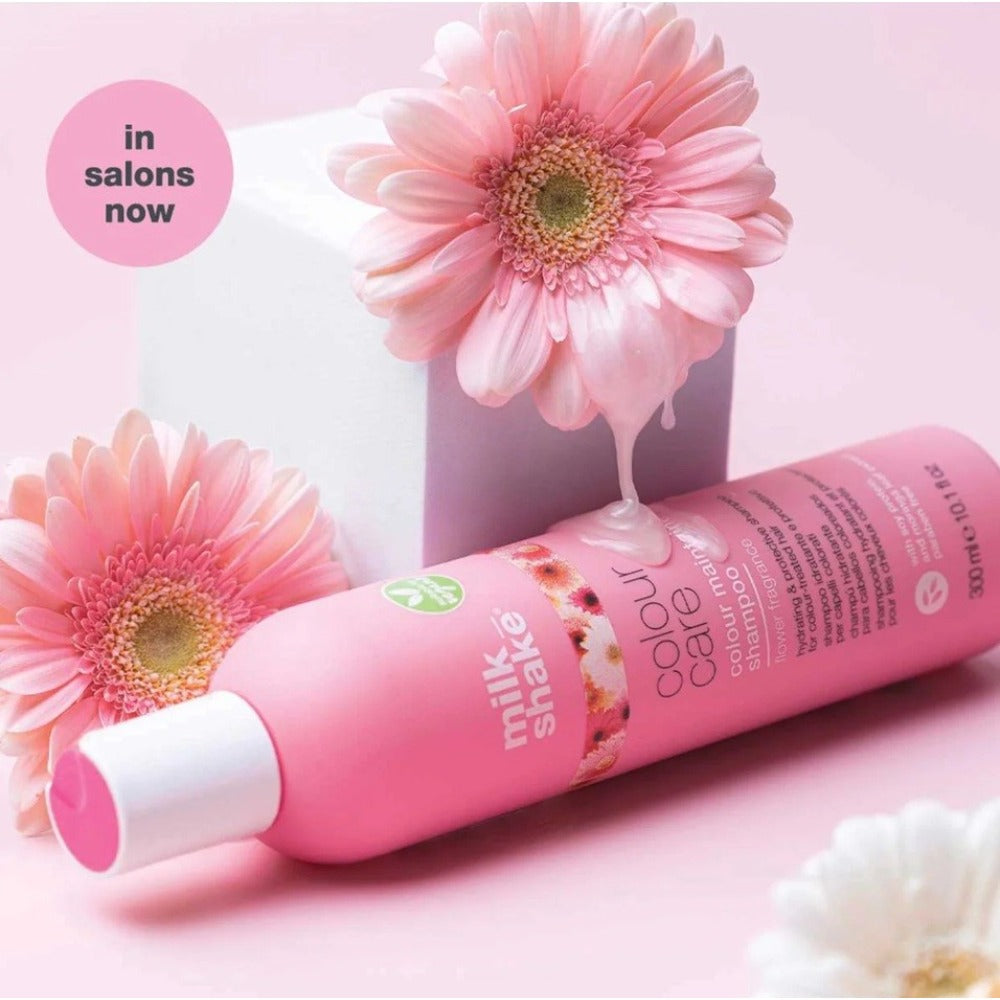Milk Shake Colour Maintainer Flower Fragrance Shampoo 300ml – Șampon Profesional pentru Păr Vopsit, Protecția Culorii și Strălucire Intensă