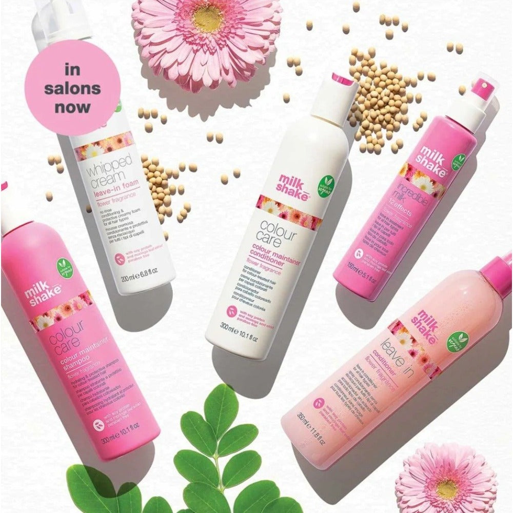 Milk Shake Colour Maintainer Flower Fragrance Shampoo 300ml – Șampon Profesional pentru Păr Vopsit, Protecția Culorii și Strălucire Intensă