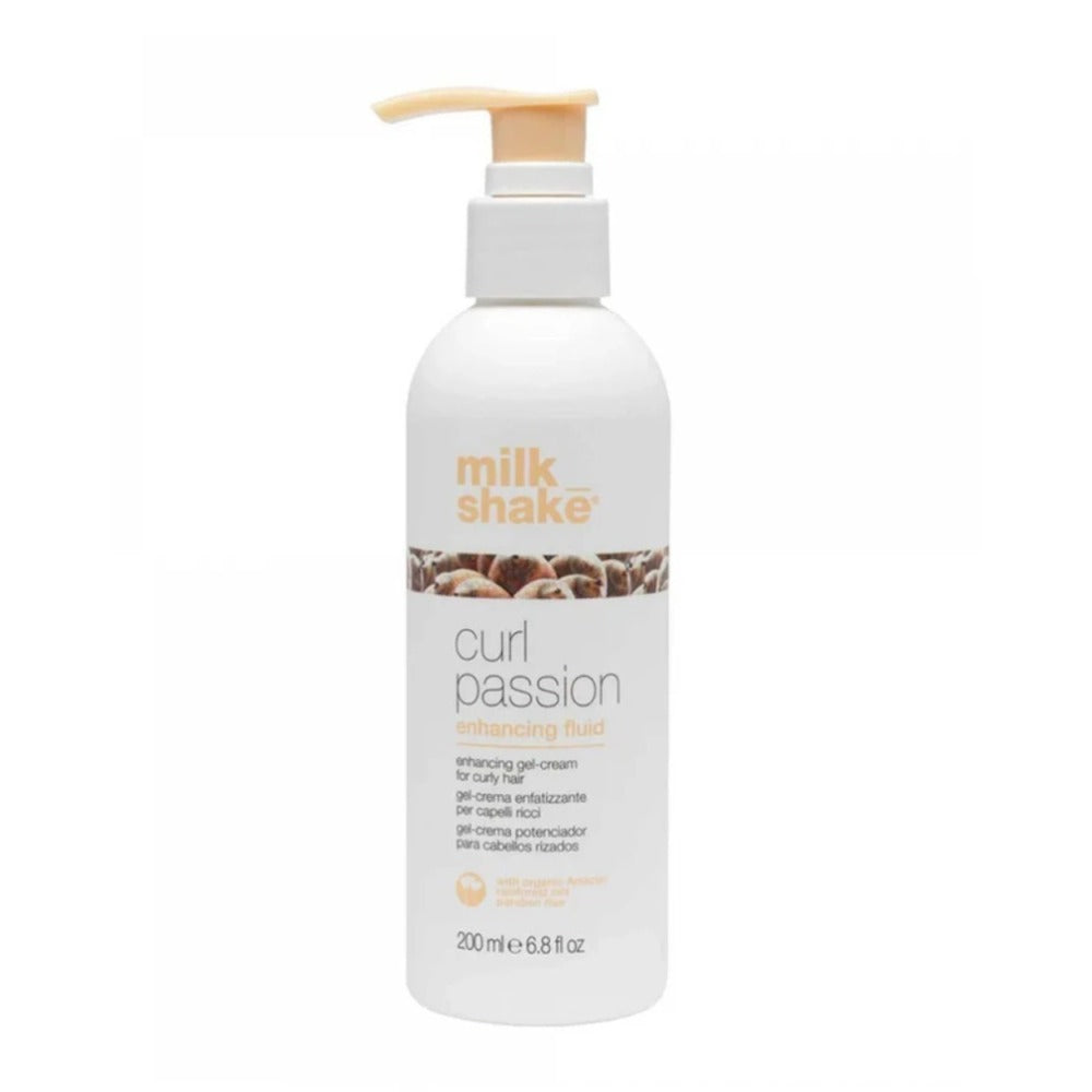 Milk Shake Curl Passion Enhancing Fluid 200ml – Fluid Profesional pentru Intensificarea și Definirea Buclelor, Hidratare și Control Anti-Frizz