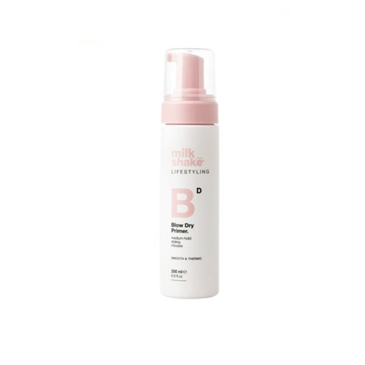 Milk Shake Smooth & Thermo Blow Dry Primer 200ml – Spumă Profesională pentru Styling, Protecție Termică și Coafuri de Lungă Durată