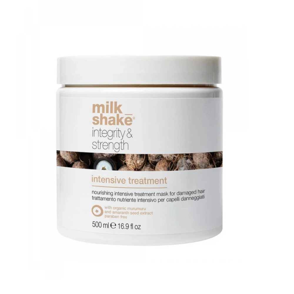 Milk Shake Integrity Intensive Treatment 500ml – Tratament Profesional Nutritiv pentru Toate Tipurile de Păr, Hidratare Profundă, Reparare și Strălucire Intensă
