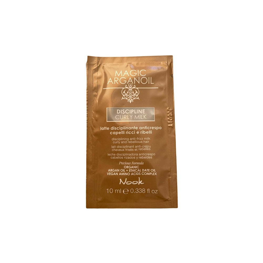 Nook Magic Arganoil Discipline Curly Milk Lapte leave-in mostră 10 ml