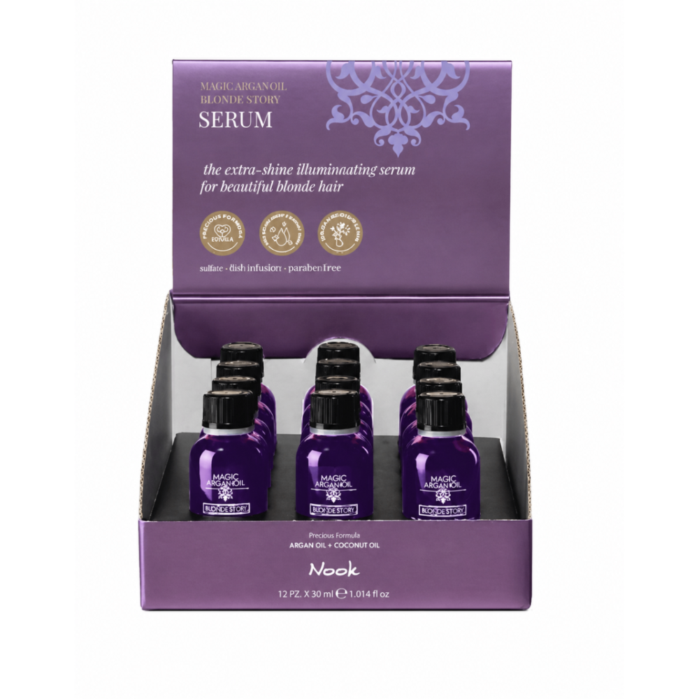 Nook Magic Arganoil Blonde Story Ser iluminator display 12 × 30 ml
