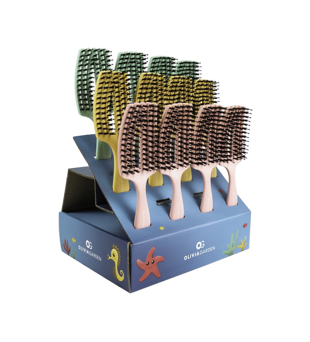 Olivia Garden Display Cu 12buc Perii Fingerbrush Mini Pentru Copii