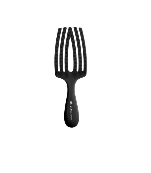 Olivia Garden Fingerbrush Combo Kids Black – Professional Brush for Children