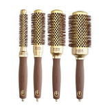 Olivia Garden Husă Cu 4 Perii Expert Blowout Shine, Maro cu Auriu 25+35+45+55