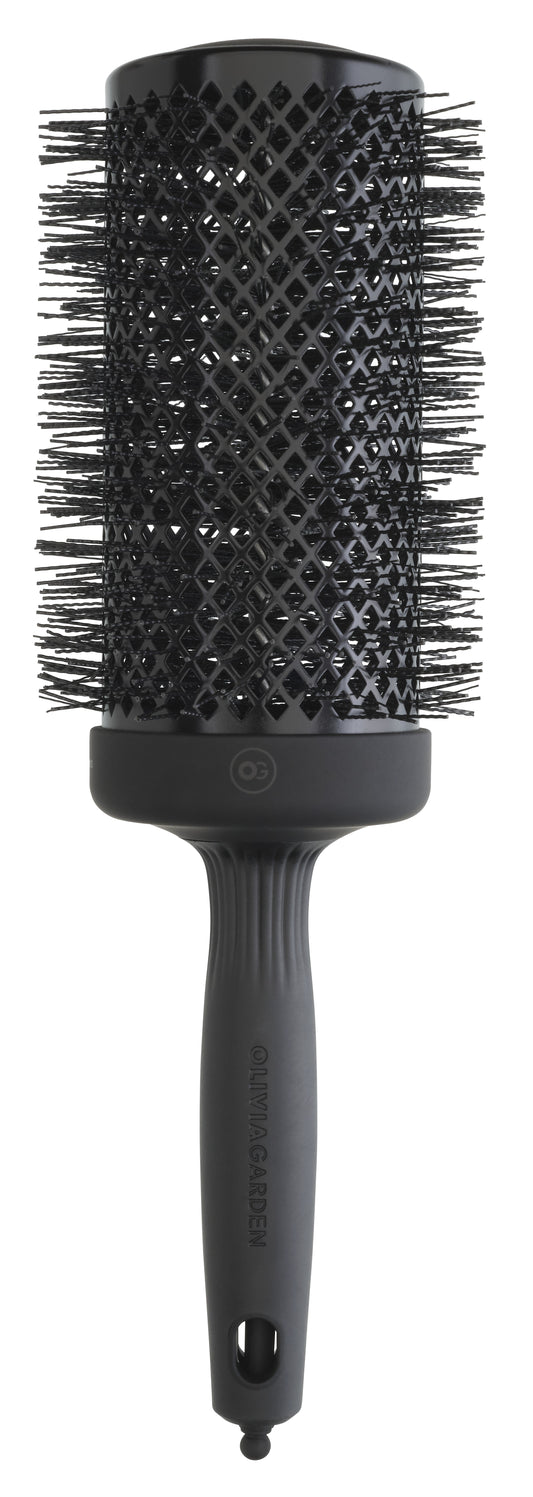 Olivia Garden Expert Blowout Black Label 65 – Perie Profesională Extra-Long cu Peri Wavy pentru Volum Maxim, Strălucire și Uscare Rapidă