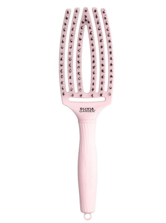 Olivia Garden Fingerbrush Pastel Pink Perie de descâlcire M
