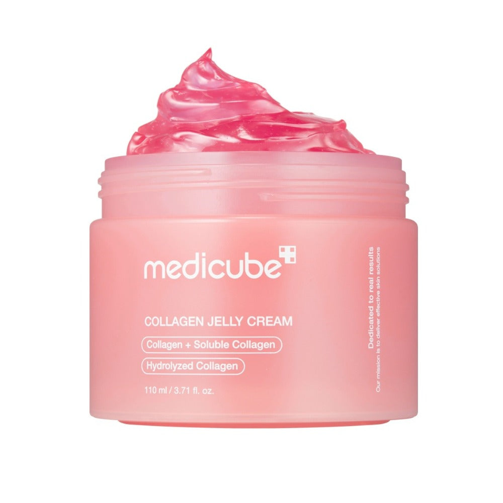 MEDICUBE Collagen Jelly Cream 110ml – Cremă Gel cu Nano Colagen pentru Fermitate, Elasticitate și Efect Korean Glass Skin
