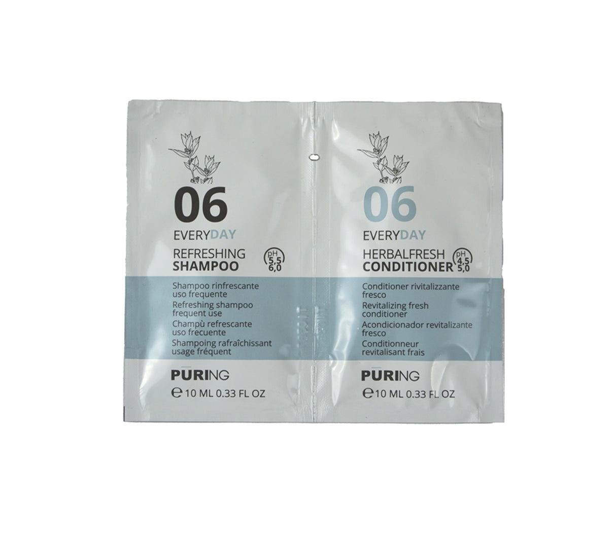 Puring Everyday Șampon și Balsam pentru Toate Tipurile de Păr 10ml + 10ml