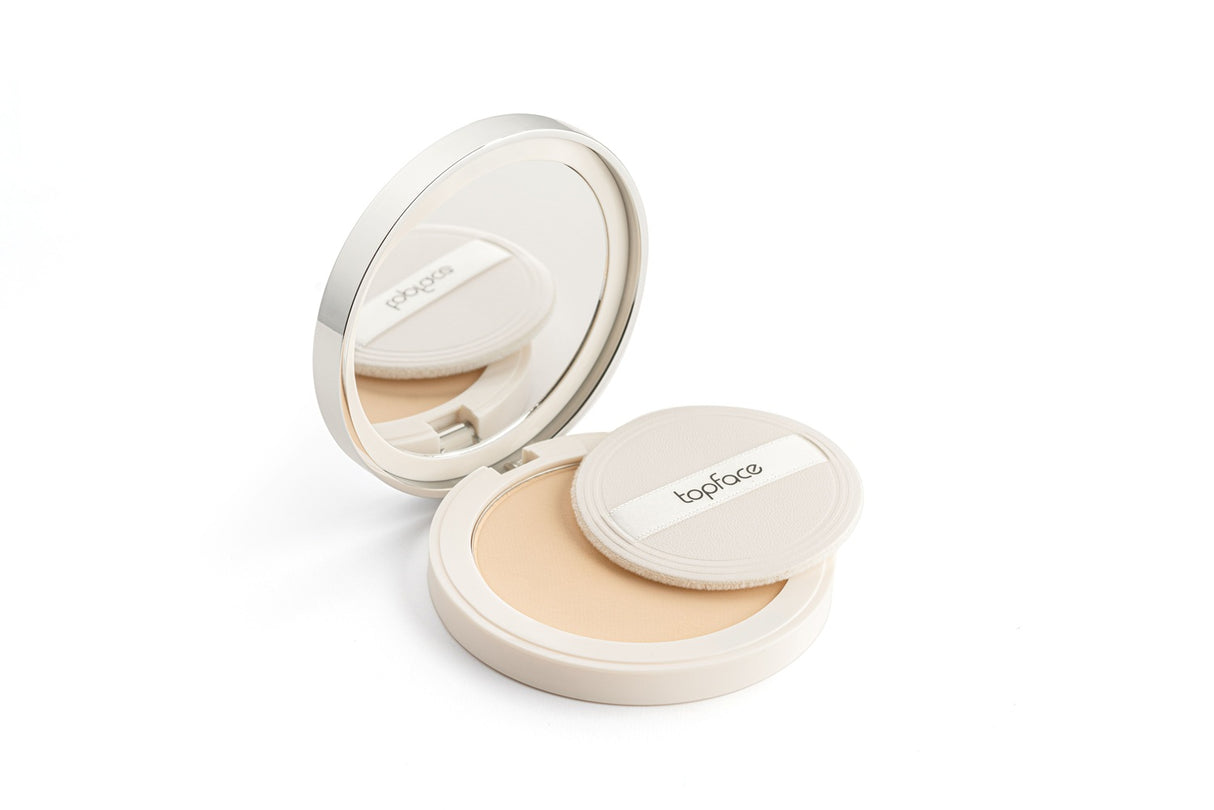 Topface Fond de Ten Pudră 2-în-1 – Acoperire Mată și Hidratare 24H pentru un Ten Impecabil