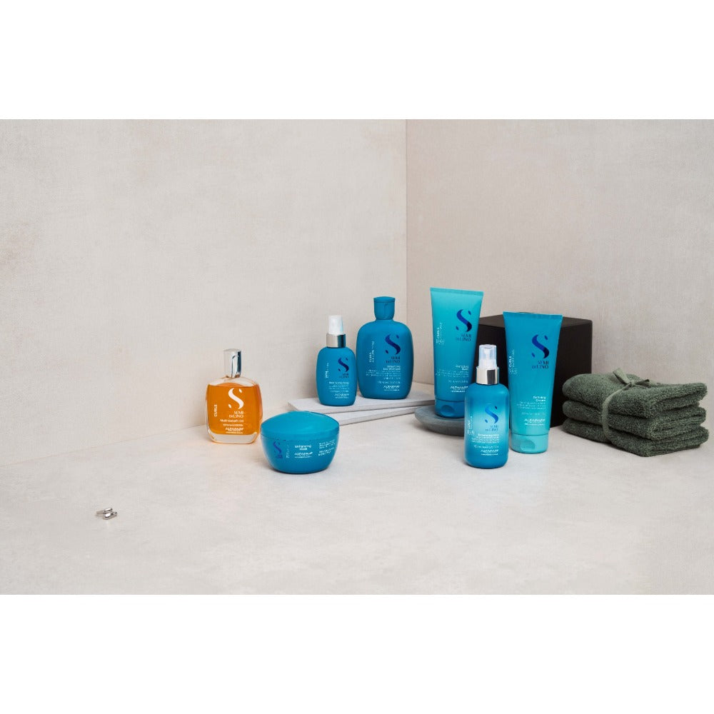 Alfaparf Milano Semi di Lino Curls Reactivating Spray – Spray Leave‑in pentru Reactivarea și Definirea Buclelor, Anti‑Frizz, 125 ml