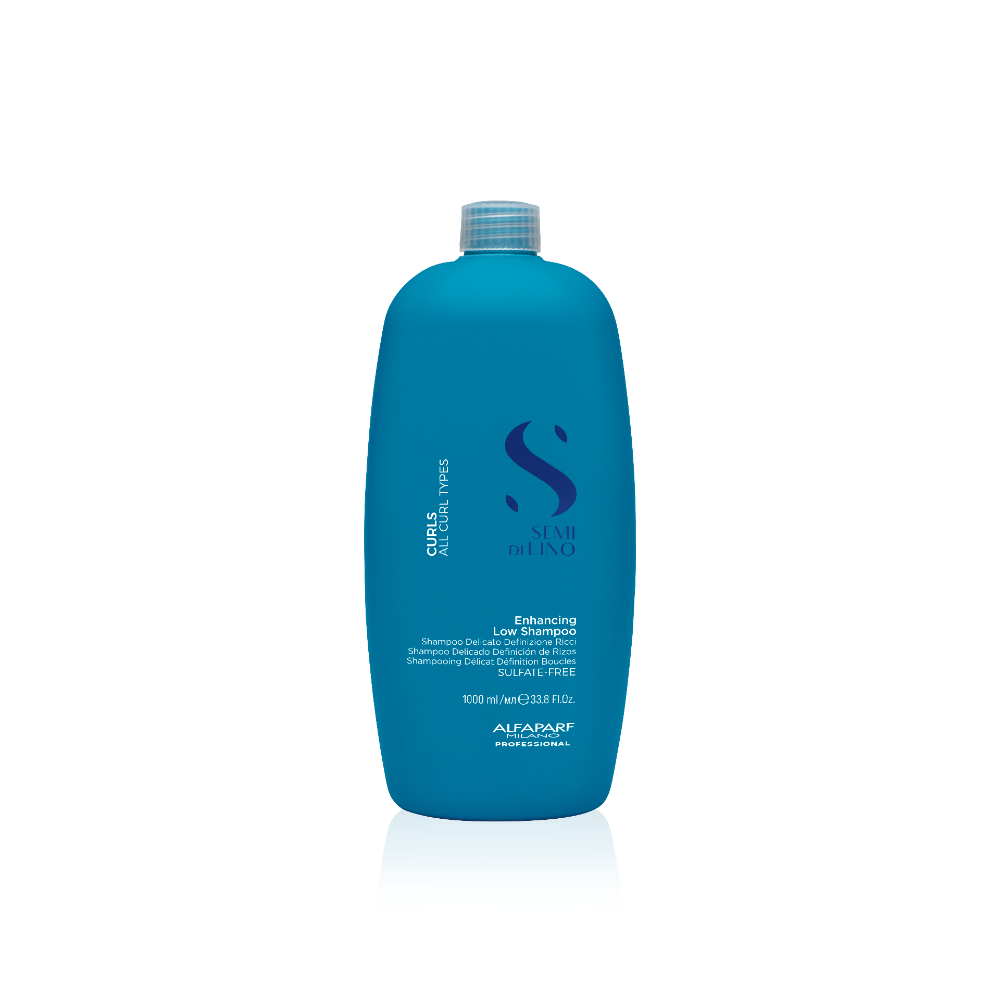 Alfaparf Milano Semi di Lino Curls Enhancing Low Shampoo – Șampon Delicat pentru Păr Ondulat și Creț, Hidratare și Anti‑Frizz