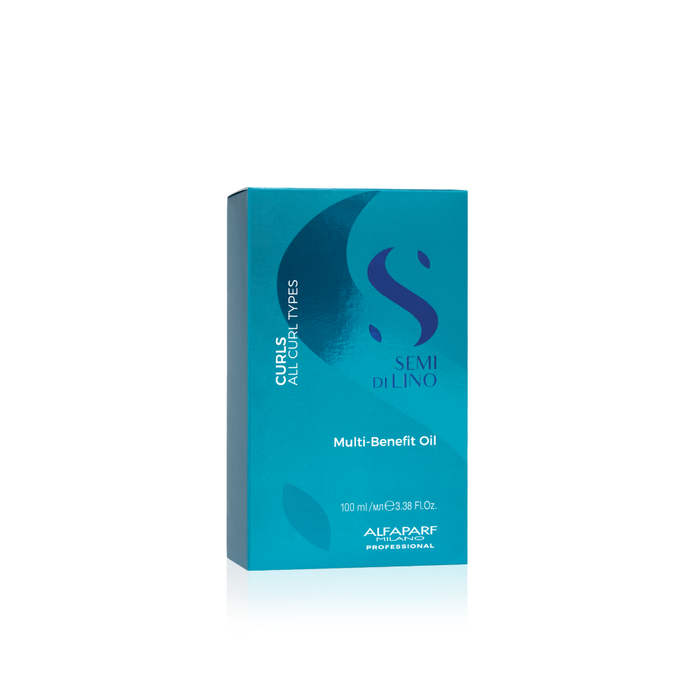 Alfaparf Milano Semi di Lino Multi-Benefit Oil – Ulei Multifuncțional pentru Păr, Hidratare, Strălucire și Protecție, 100 ml