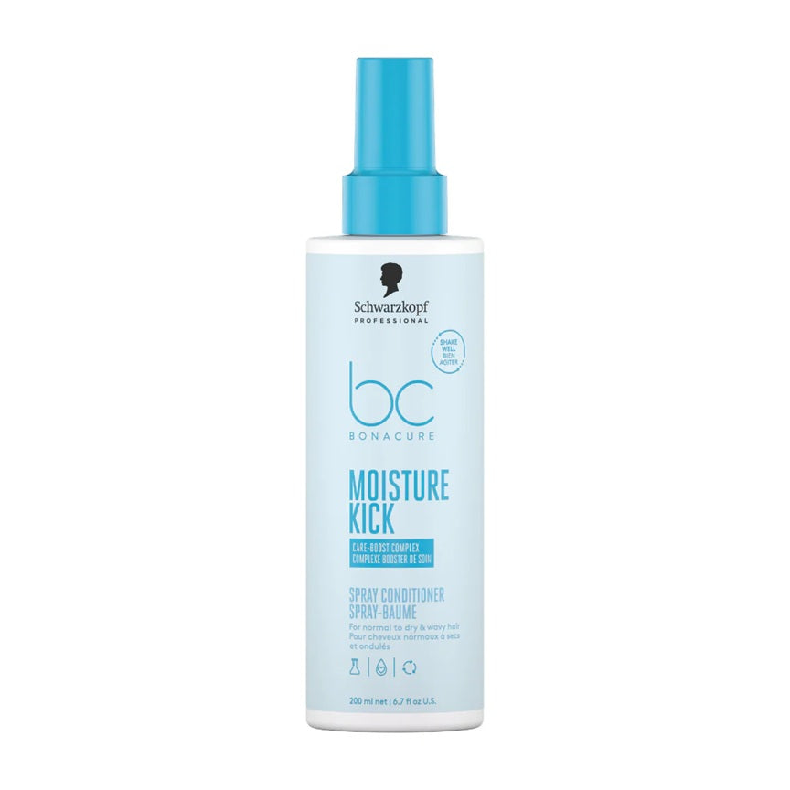 Schwarzkopf Professional BC Bonacure Moisture Kick – Balsam Spray Leave‑in pentru Păr Uscat și Deshidratat 200 ml