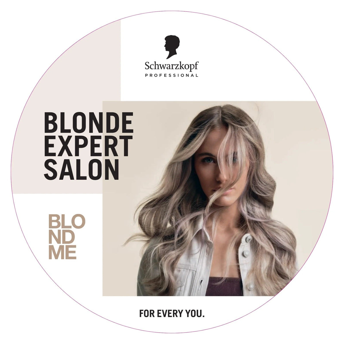 Schwarzkopf Professional BlondMe Blonde Expert Salon Autocolant ușă