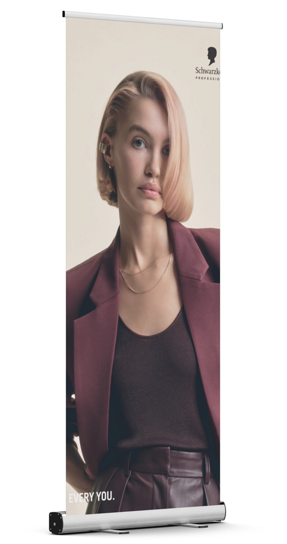 Schwarzkopf Professional BlondMe Silk Banner pentru salon 72x140 cm