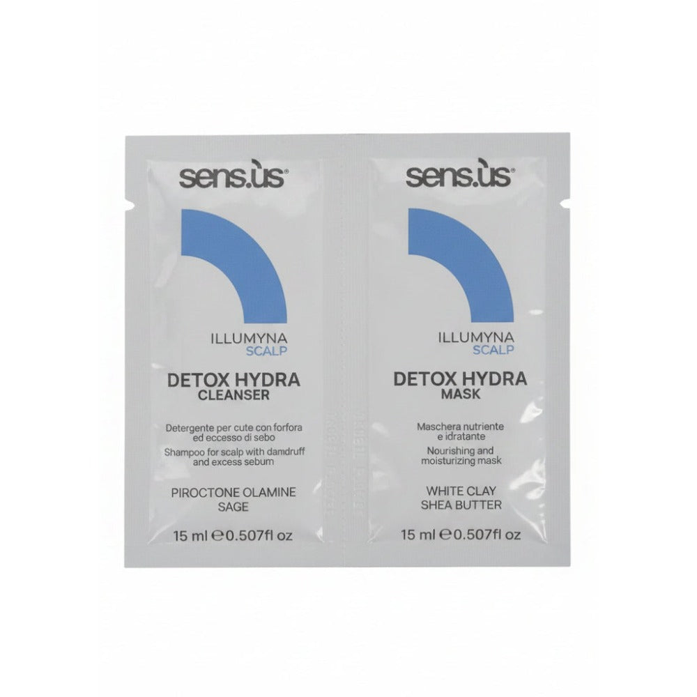 Sensus Illumyna Scalp Detox Hydra Mostre șampon și mască 15 ml